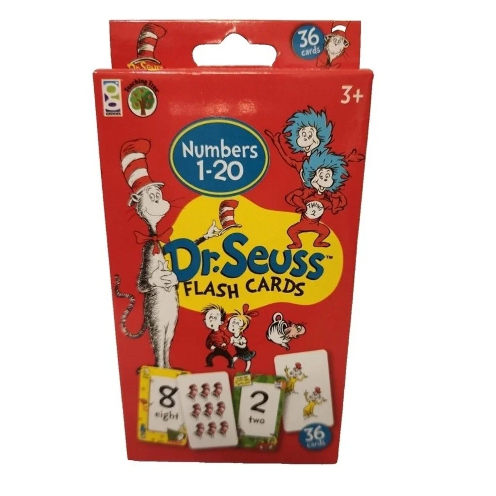 Dr. Seuss Learning Flash Cards: ABC's & Words/Colors & Shapes/Numbers - Lot of 3